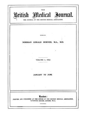 Etditaxmurnats. ~THE JOURNAL of the BRITISH MEDICAL ASSOCIATION