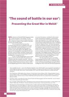 'The Sound of Battle in Our Ear'