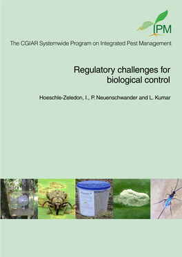 Regulatory Challenges for Biological Control