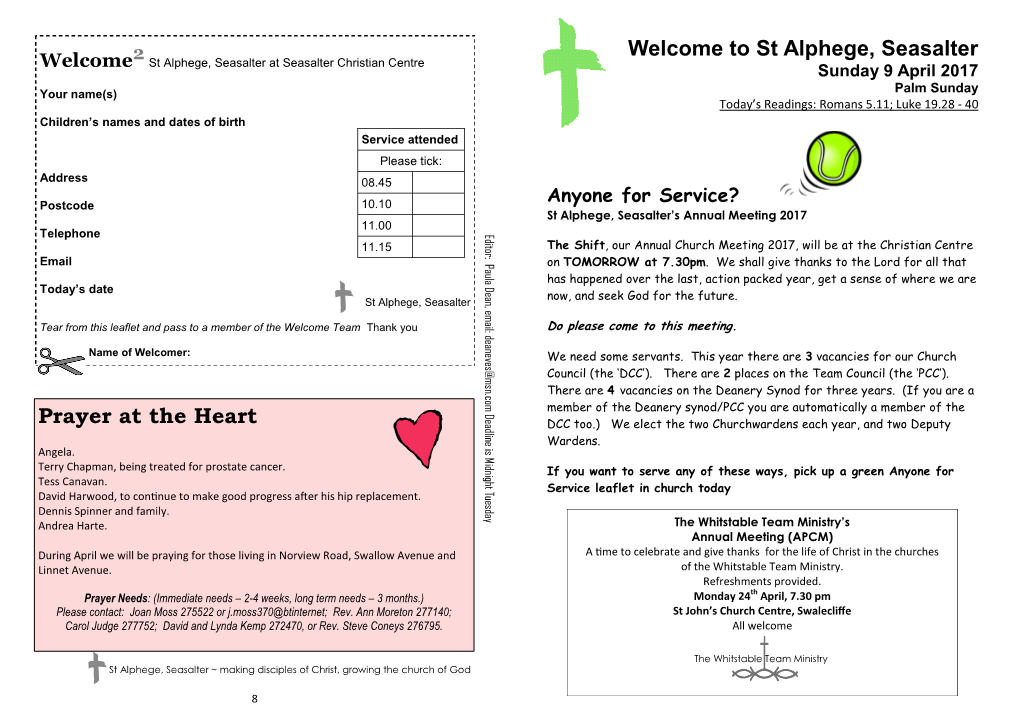 Prayer at the Heart Welcome to St Alphege, Seasalter