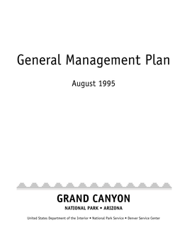 Grand Canyon 1995 General Management Plan
