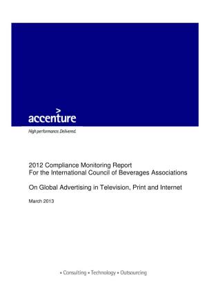 2012 Compliance Monitoring Report for the International Council of Beverages Associations