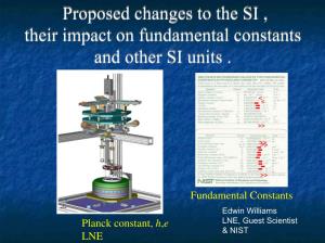 Proposed Changes to the SI , Their Impact on Fundamental Constants and Other SI Units
