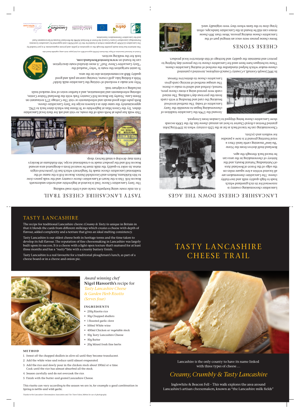 Tasty Lancashire Cheese Trail Leaflet