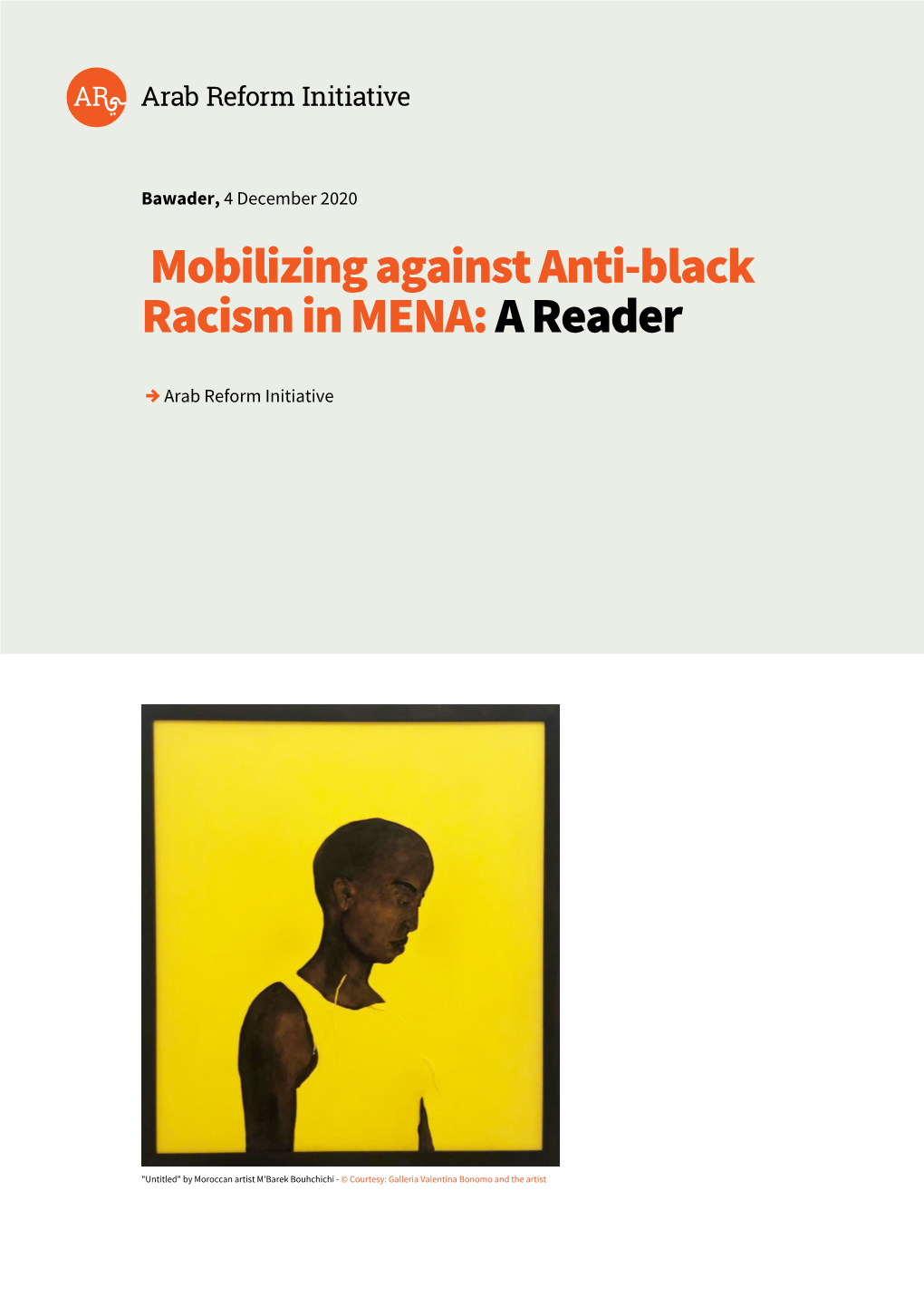 Mobilizing Against Anti-Black Racism in MENA: a Reader