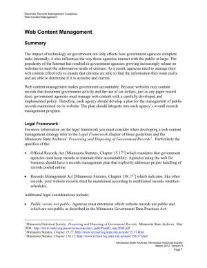Web Content Management