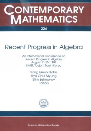 Contemporary Mathematics 224