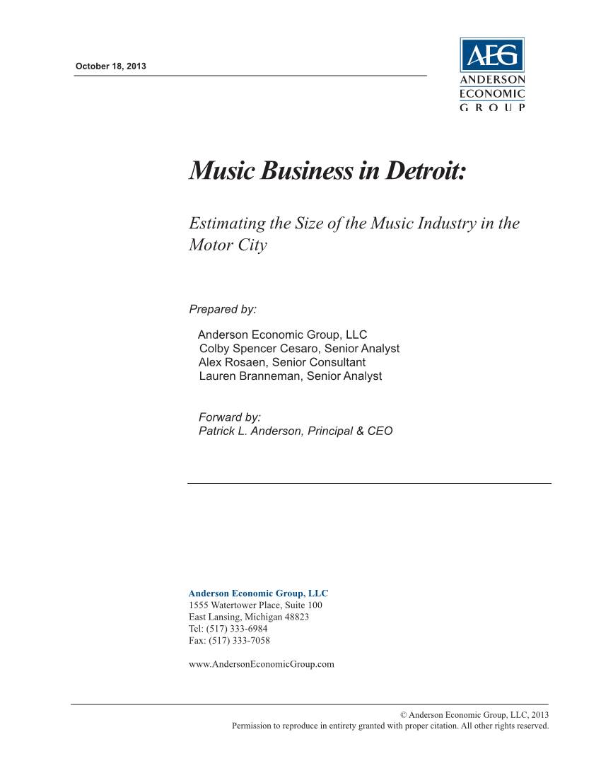 Music Business in Detroit