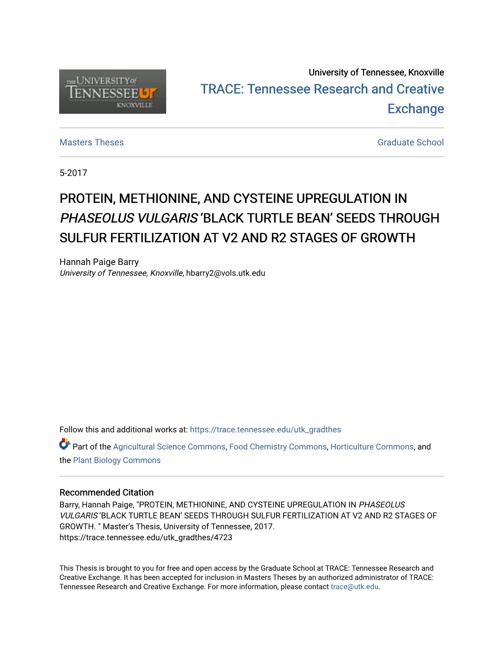 PROTEIN, METHIONINE, and CYSTEINE UPREGULATION in &lt;I