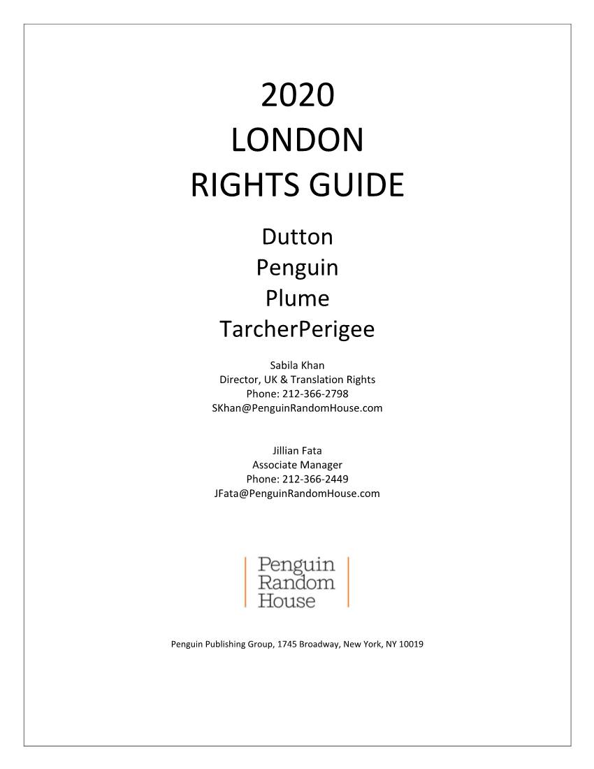 2020 London Rights Guide