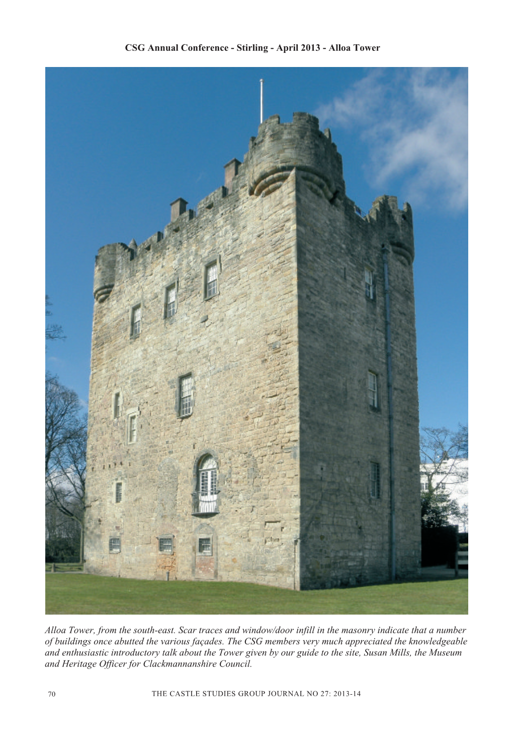 CSG Annual Conference - Stirling - April 2013 - Alloa Tower
