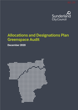 Allocations and Designations Plan Greenspace Audit December 2020