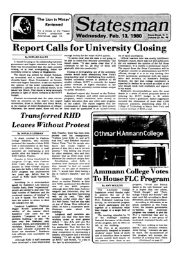 Report Calls for University Closingy Enough Money for the Entire SUNY System