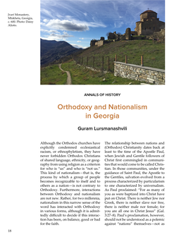 Orthodoxy and Nationalism in Georgia