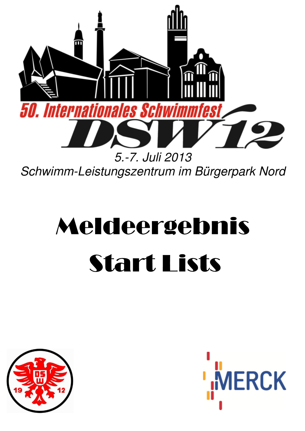 Meldeergebnis Start Lists