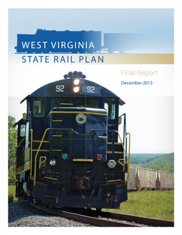 West Virginia State Rail Plan Final Report December 2013