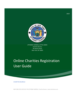 Online Charities Registration User Guide