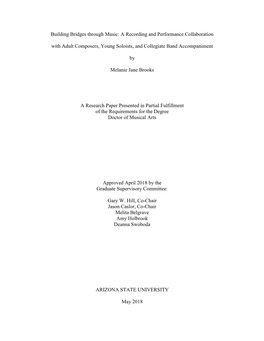 Building Bridges Through Music: a Recording and Performance Collaboration with Adult Composers, Young Soloists, and Collegiate Band Accompaniment