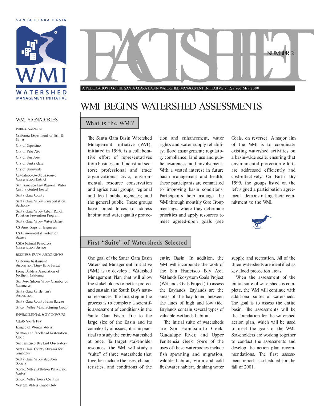 Wmi Begins Watershed Assessments