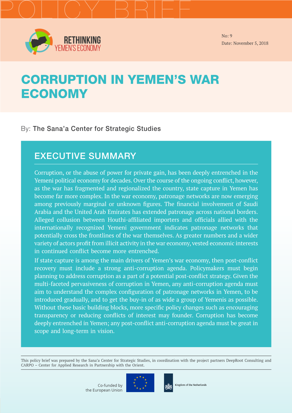 Corruption in Yemen's War Economy