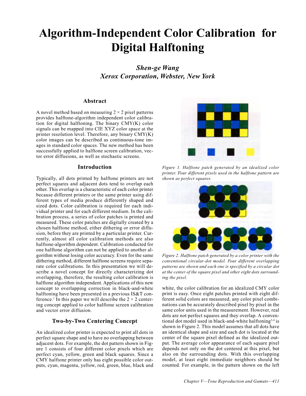 Algorithm-Independent Color Calibration for Digital Halftoning