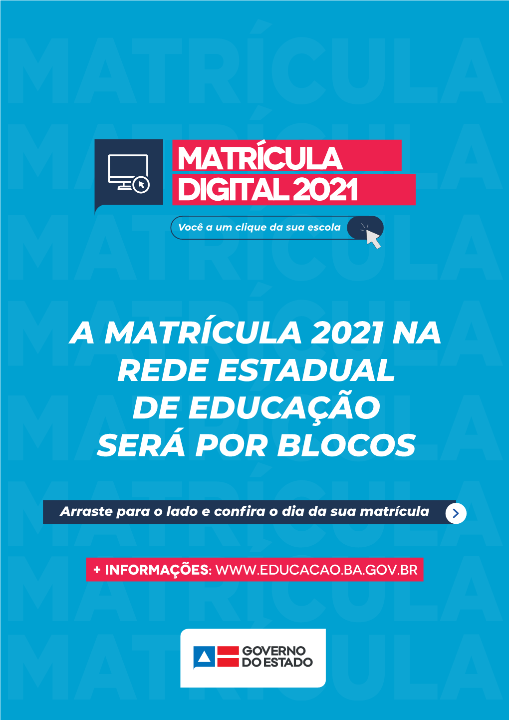 A Matrícula 2021 Na Rede Estadual De Educação Será Por Blocos