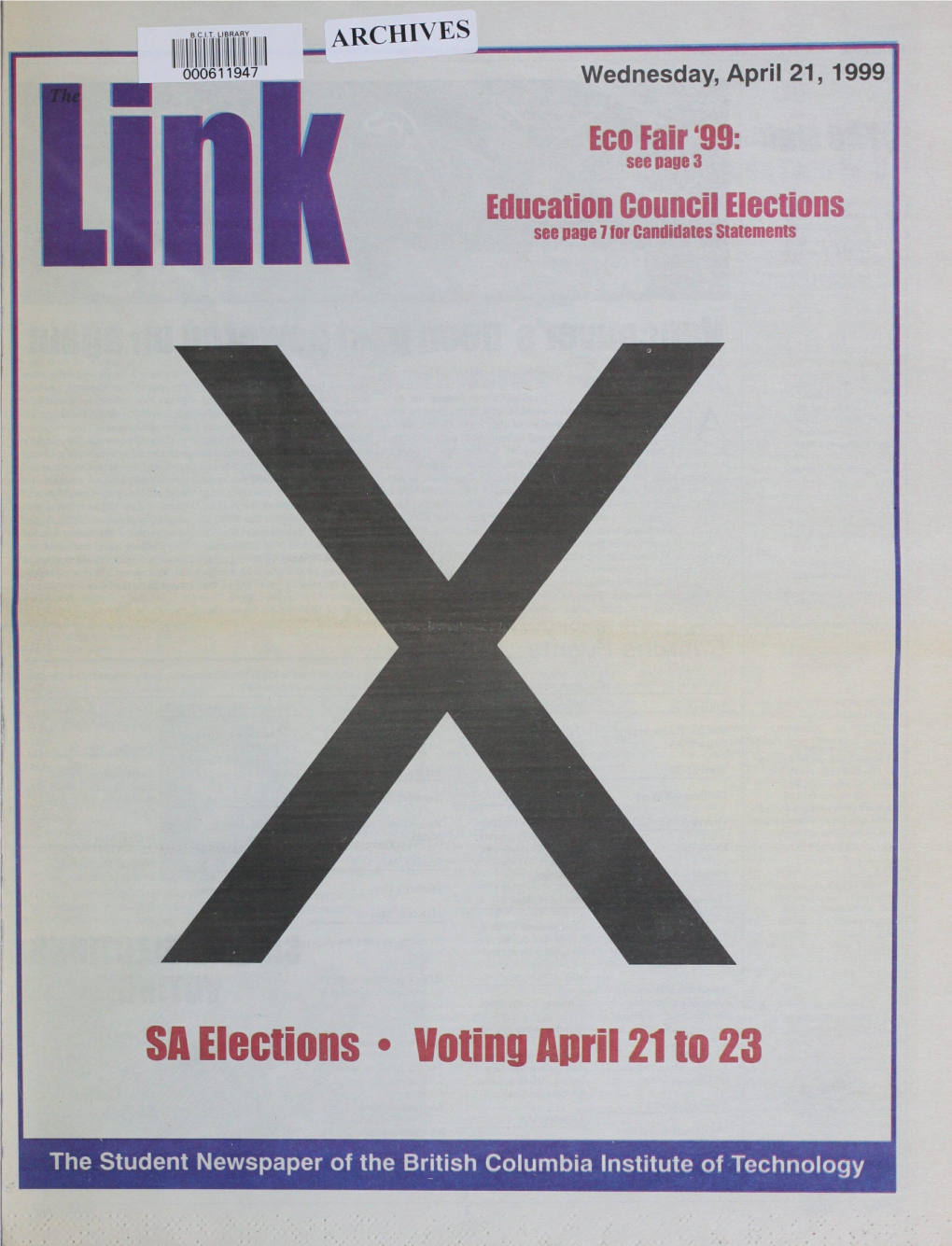 SA Elections • Voting Aprii 21 to 23