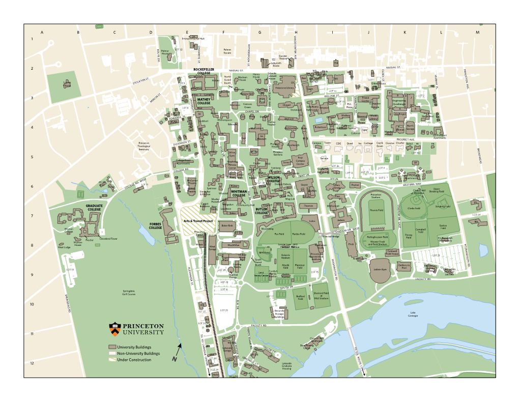 Map of the Princeton Campus