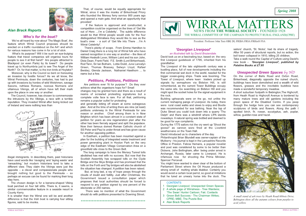 Wirral Matters, Spring 2008