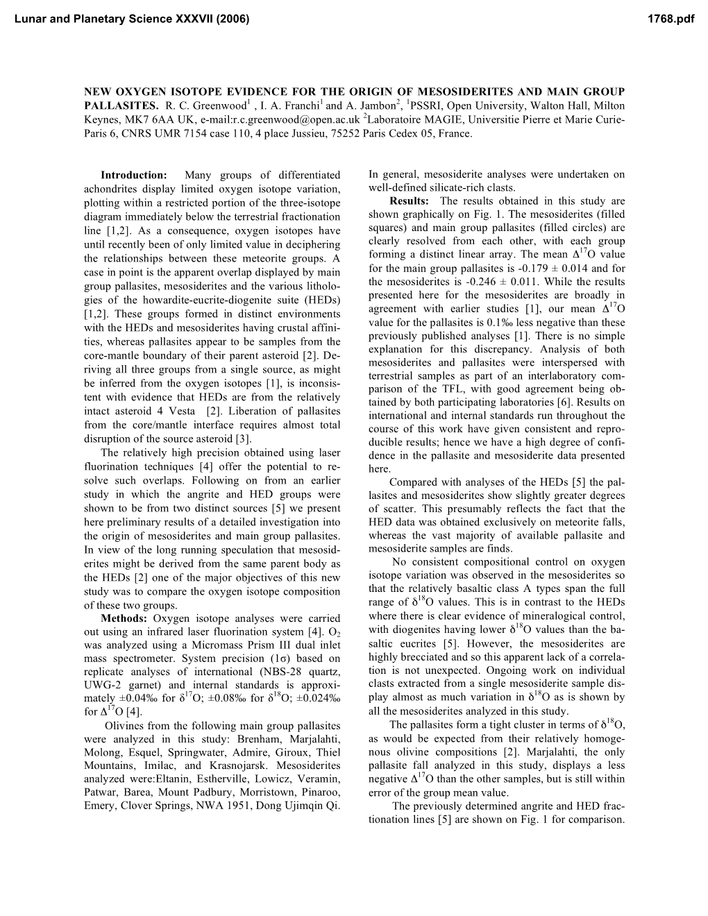 New Oxygen Isotope Evidence for the Origin of Mesosiderites and Main Group Pallasites