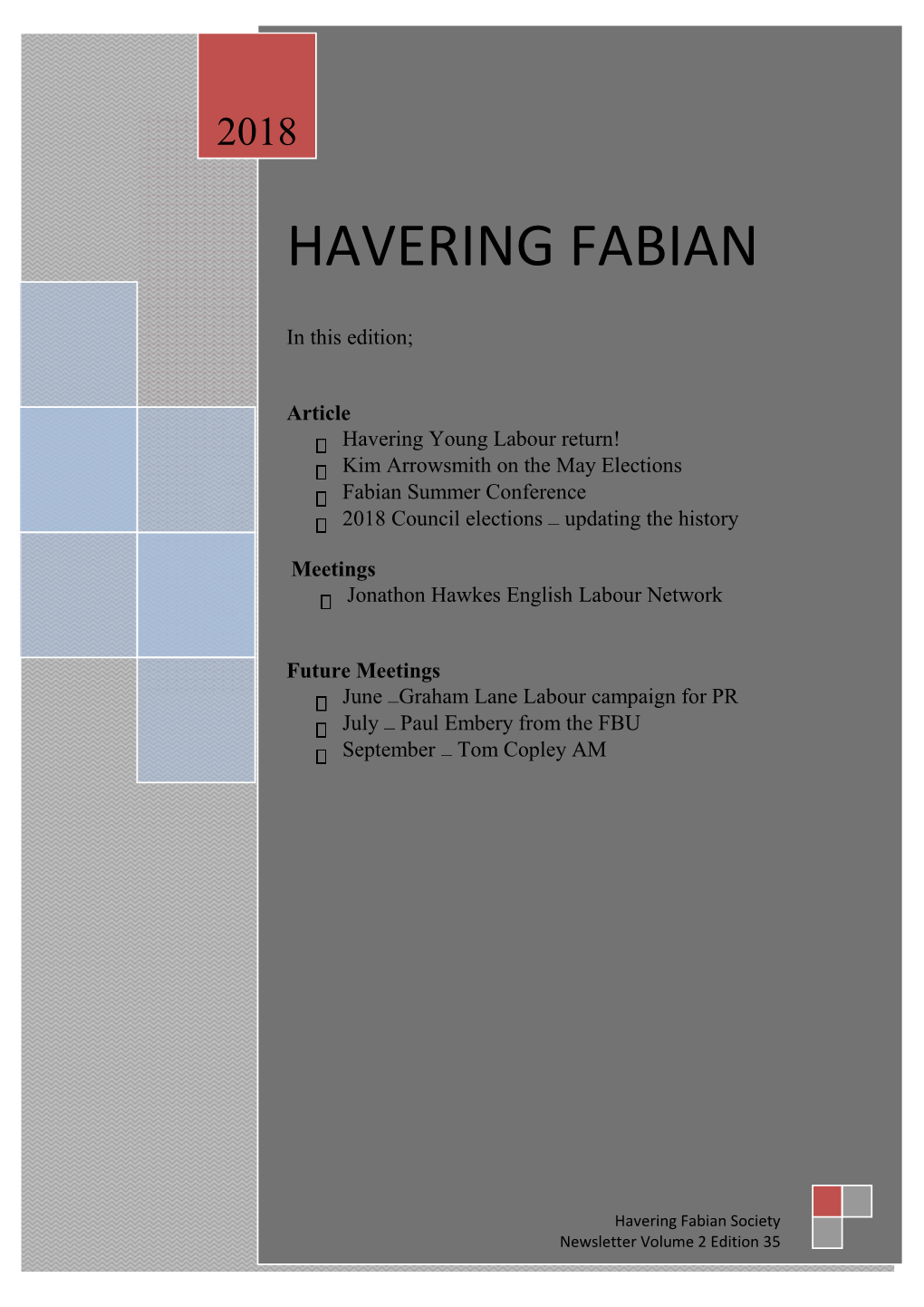 Havweing Fabian Newsletter