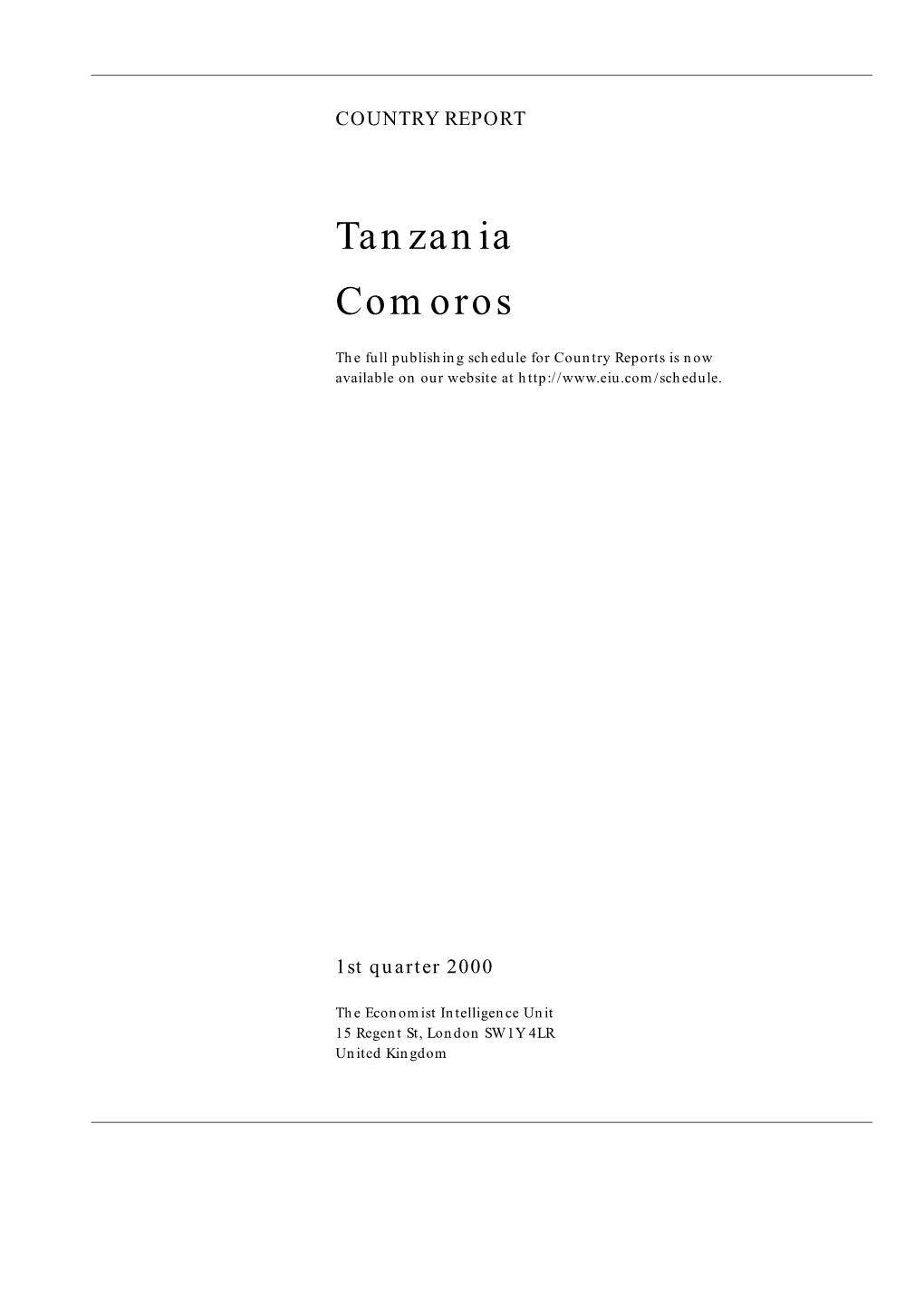 Tanzania Comoros