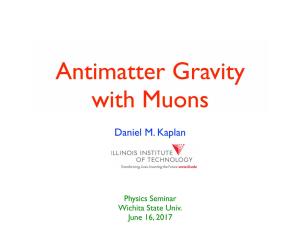 Muonium Gravity Seminar Wichita-6-17