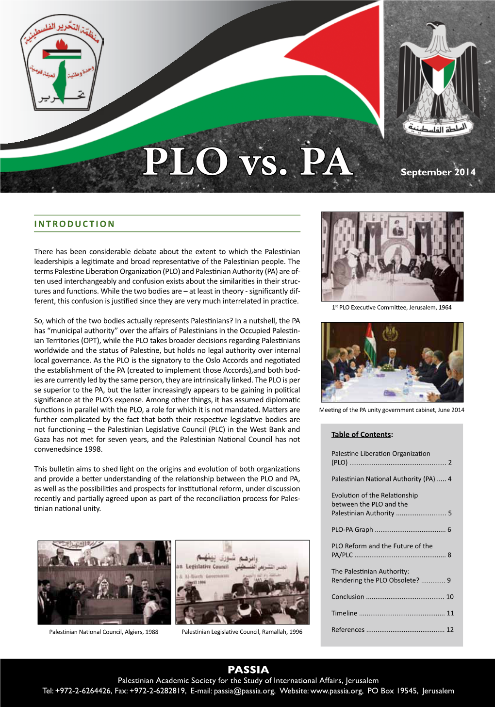 PLO Vs. PA September 2014 Introduction