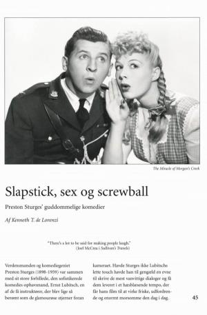 Slapstick, Sex Og Screwball