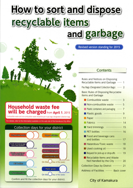 Rules and Notices on Disposing Recyclable Items and Garbage