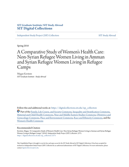 A Comparative Study of Women's Health Care