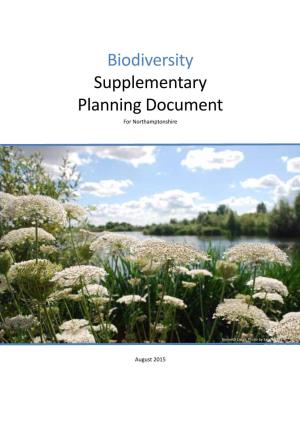Biodiversity Supplementary Planning Document for Northamptonshire