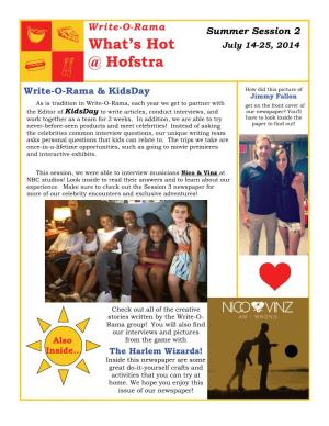 What's Hot @ Hofstra