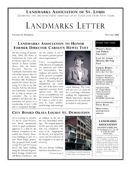 Landmarks Letter