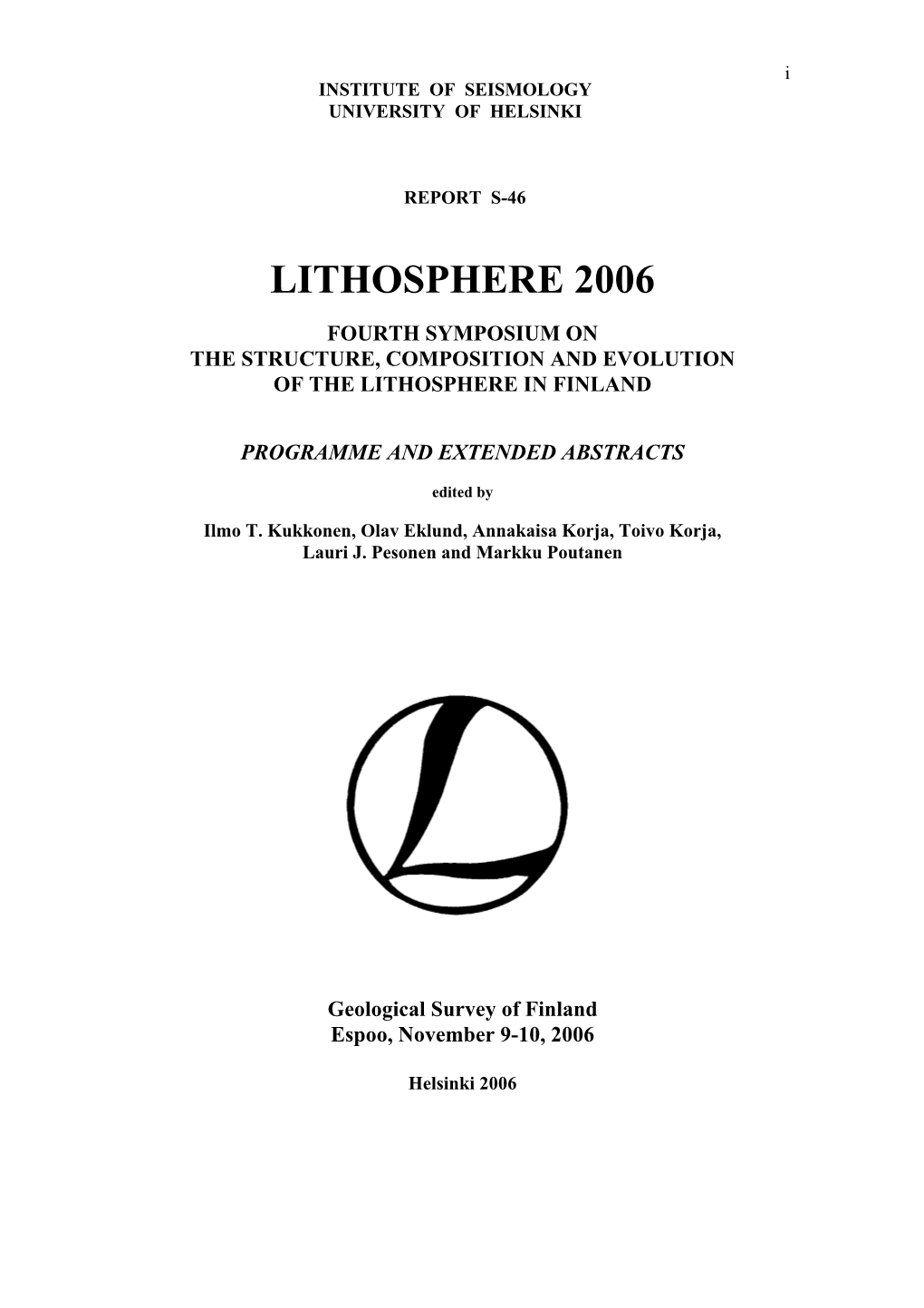 Lithosphere 2006