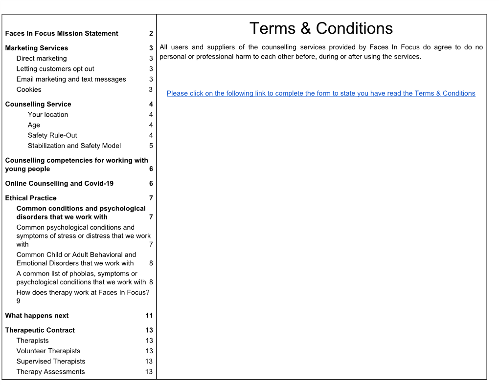 Terms & Conditions