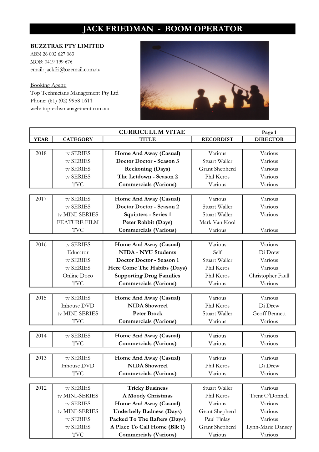 Jacks Latest CV 2018 30Jan19