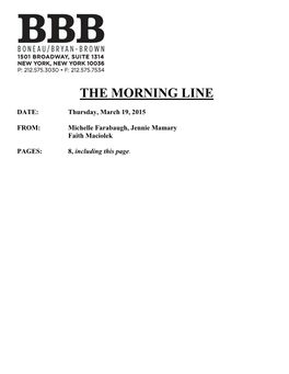 The Morning Line