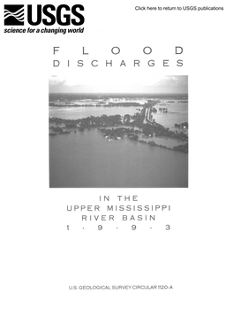 Flood Discharges in the Upper Mississippi River Basin, 1993