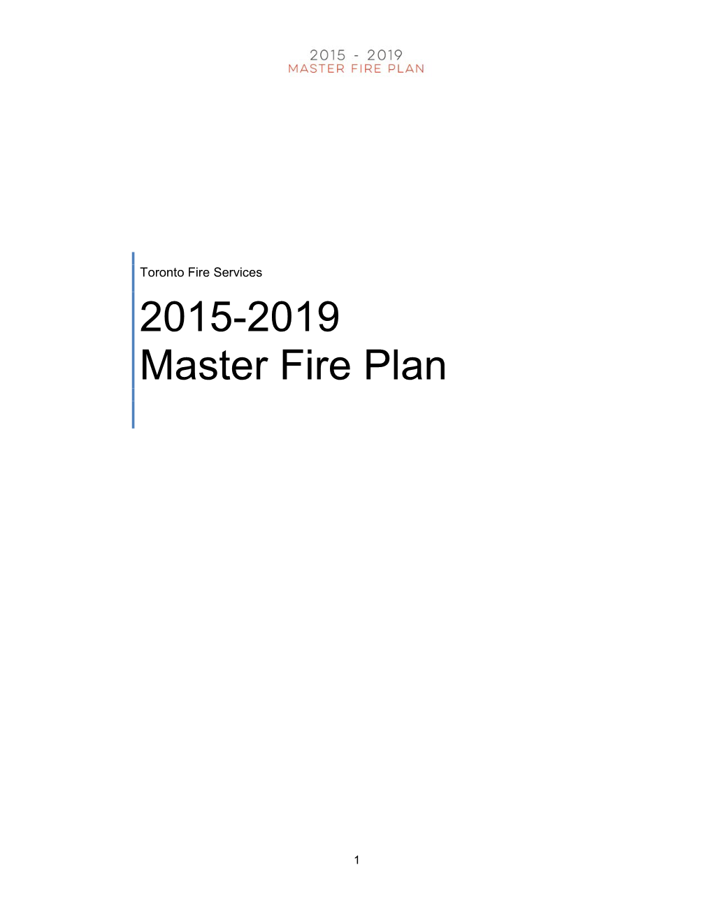 2015-2019 Master Fire Plan