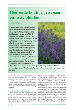 Geurende Houtige Gewassen En Vaste Planten