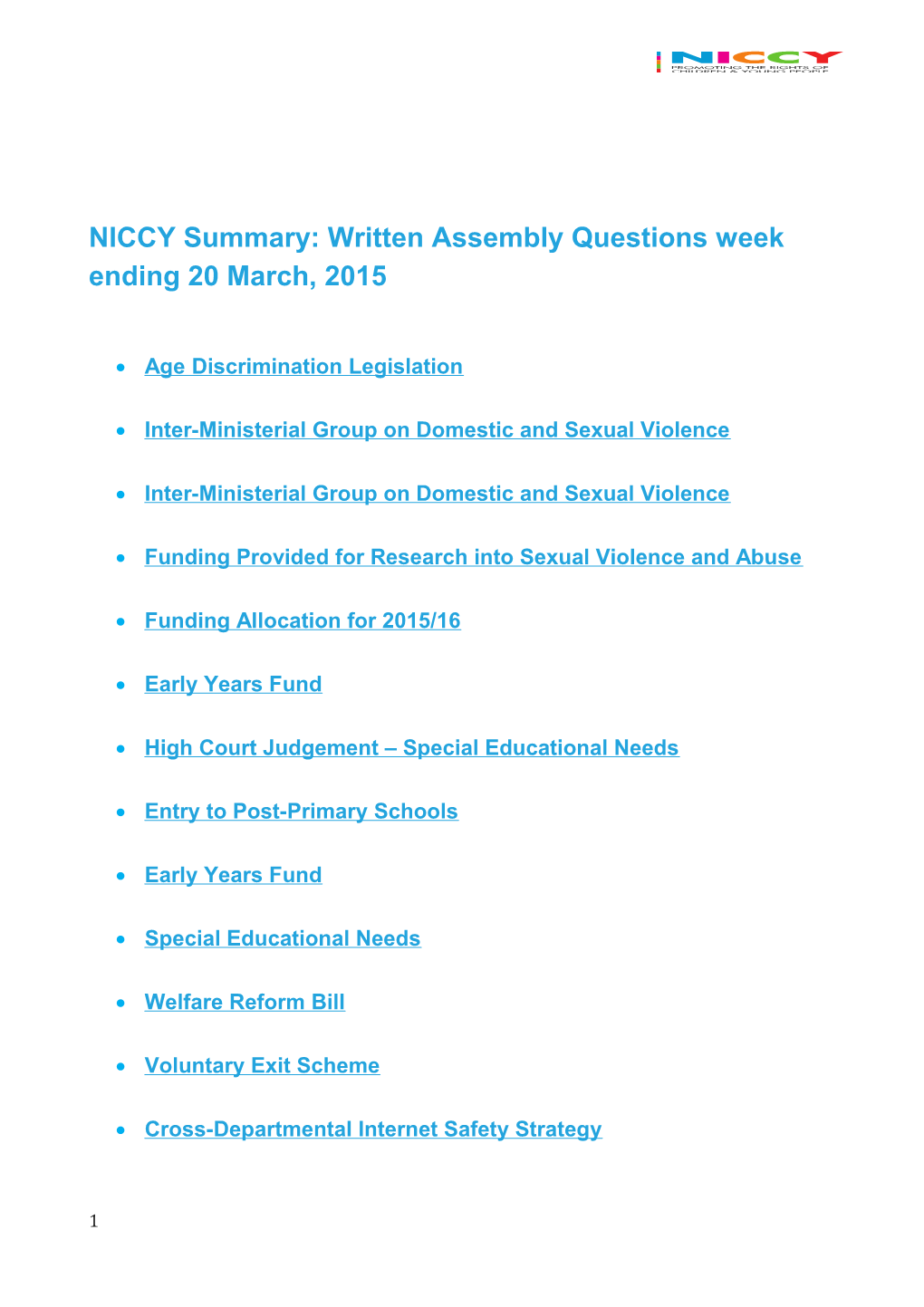 Inter-Ministerial Group on Domestic and Sexual Violence