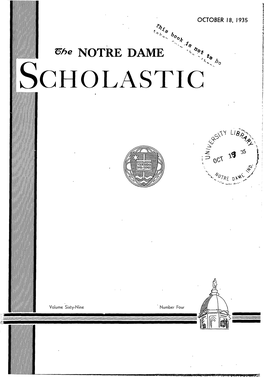 Notre Dame Scholastic, Vol. 69, No. 04