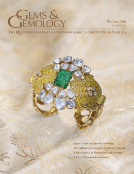 Winter 2016 Gems & Gemology